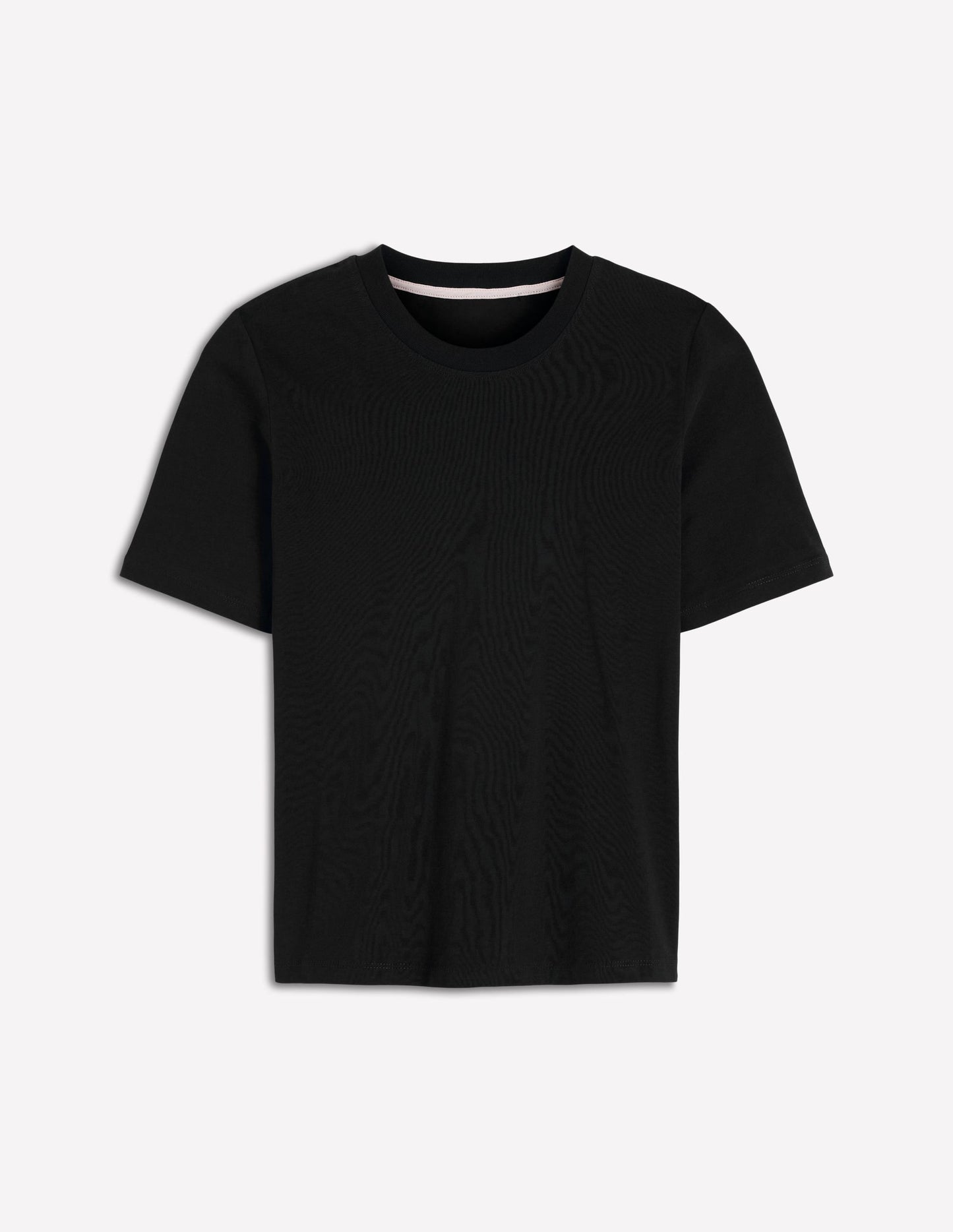 Cotton Crew Neck T-shirt-Black