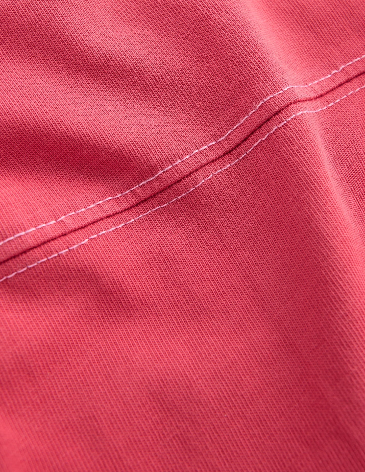 Relaxed Seam Detail T-shirt-Winter Blush
