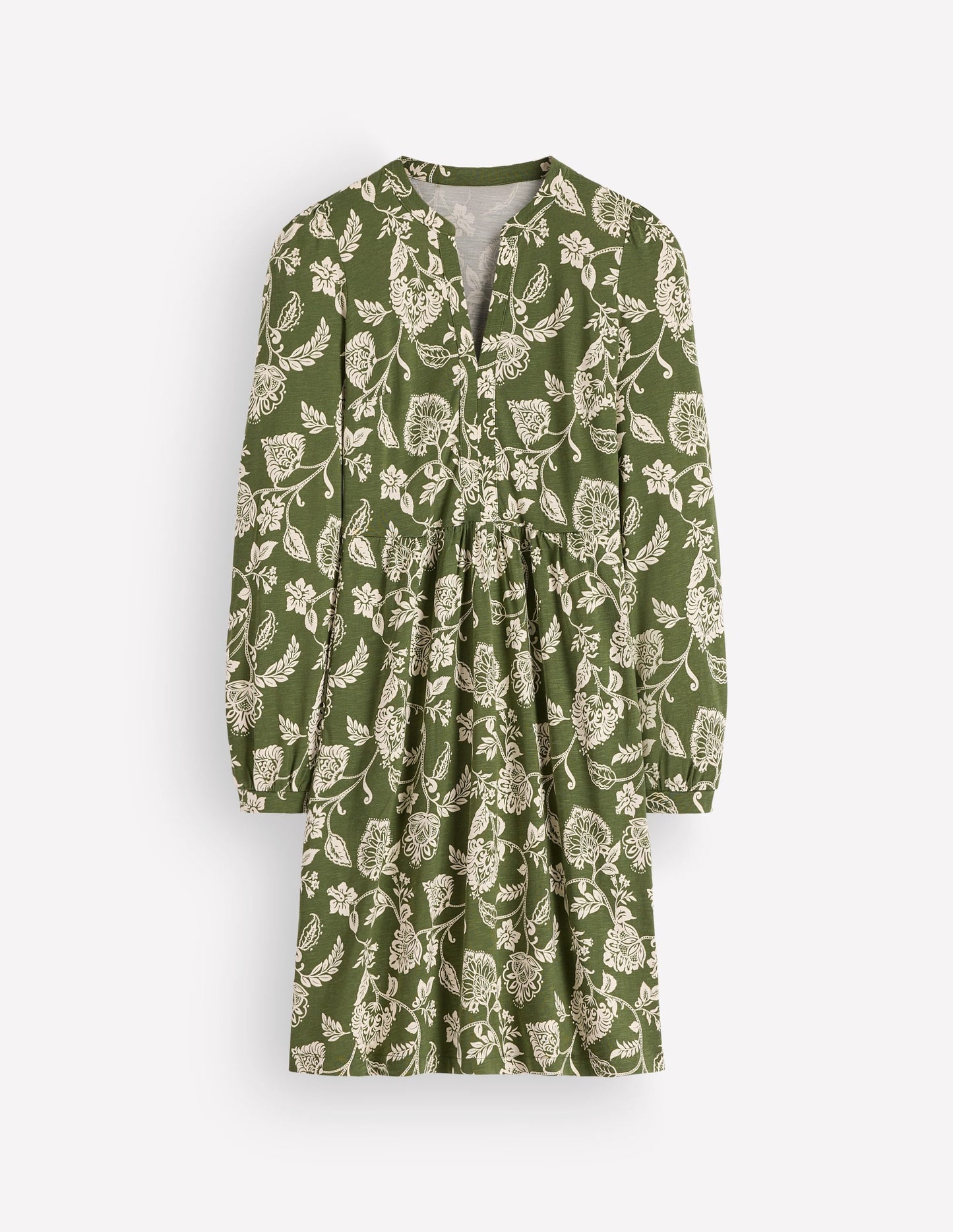Naomi Relaxed Jersey Dress-Forest Green, Planted Meadows