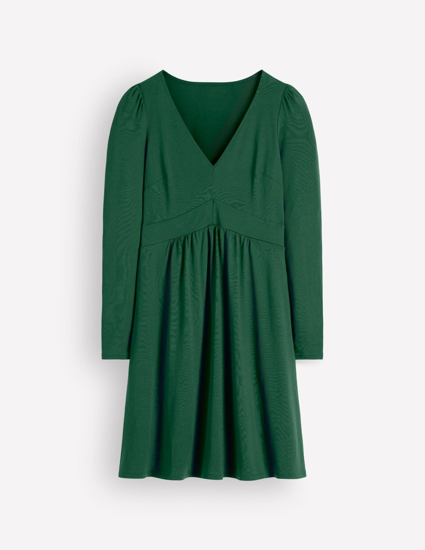 Briony Jersey Short Dress-Hunter Green