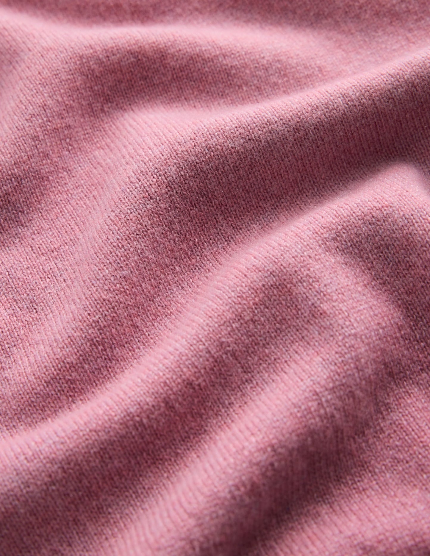 Elsie Cashmere Crew Jumper-Pink Heather