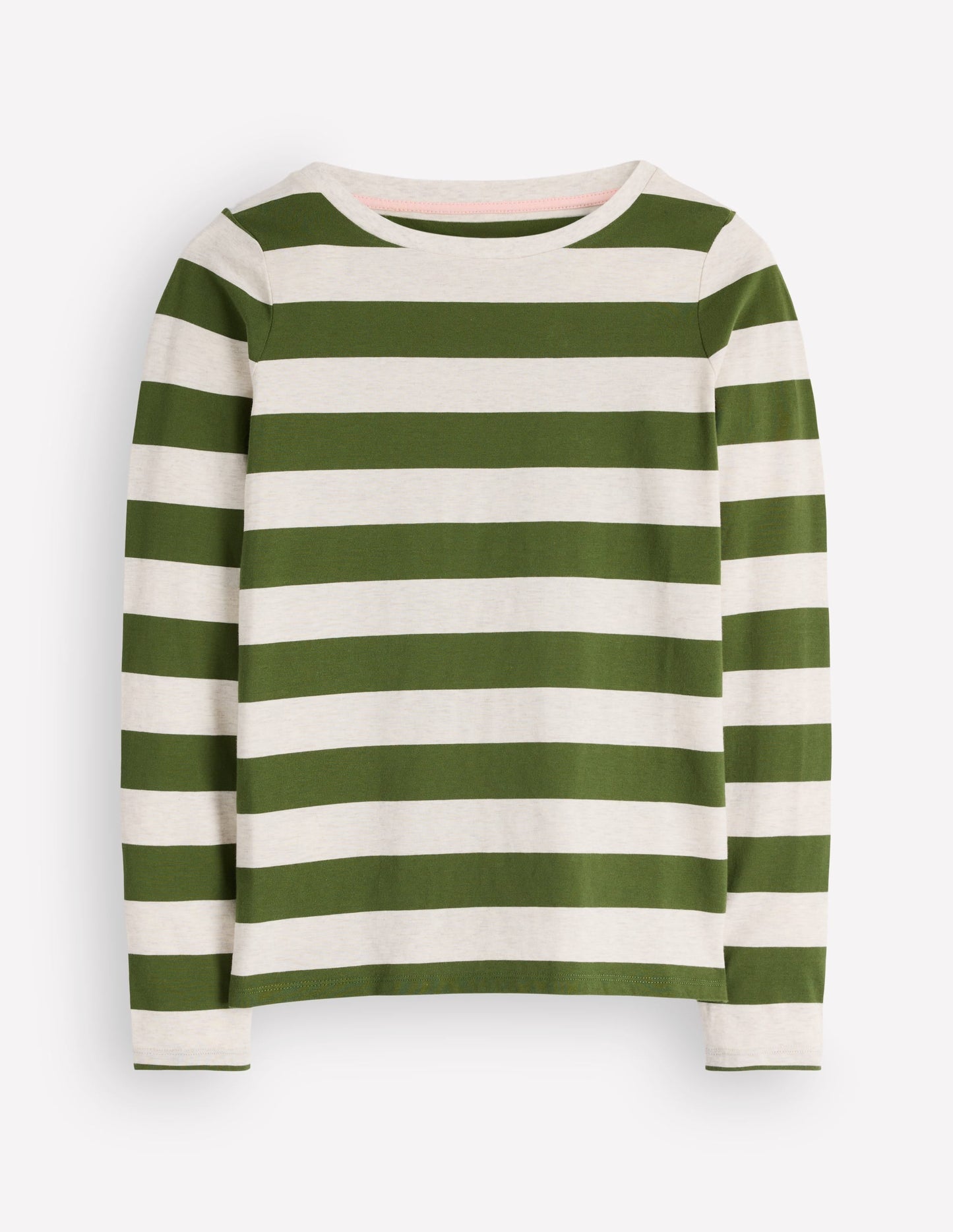 Olivia Long Sleeve Breton-Chive and Oatmeal