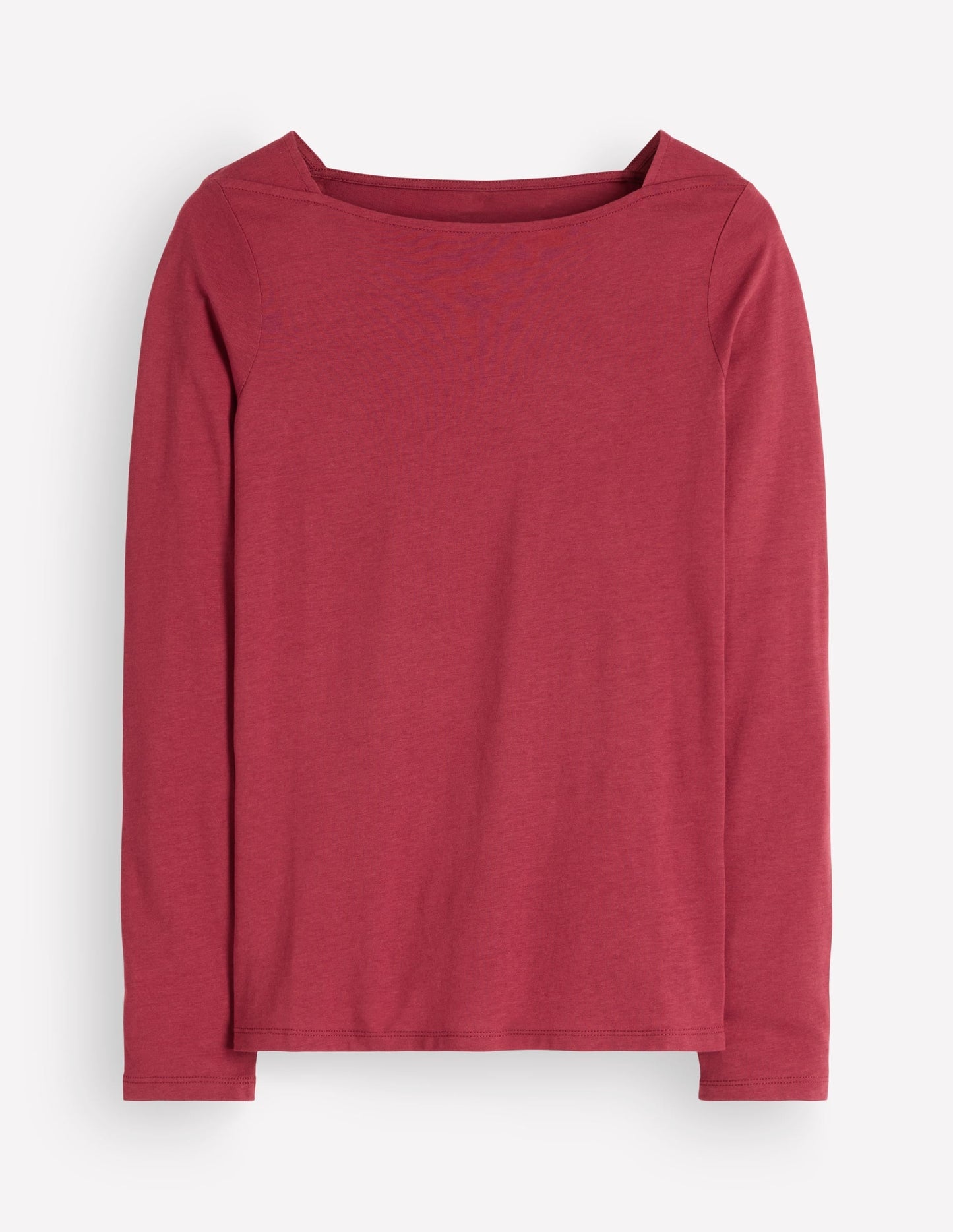 Supersoft Square Neck Top-Rich Chestnut