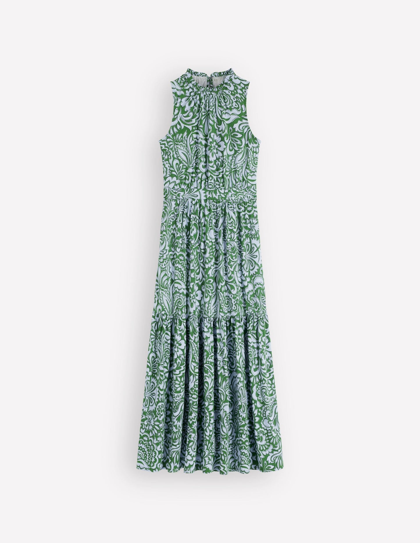 Camalie Jersey Maxi Dress-Green, Elaborate Gardenia