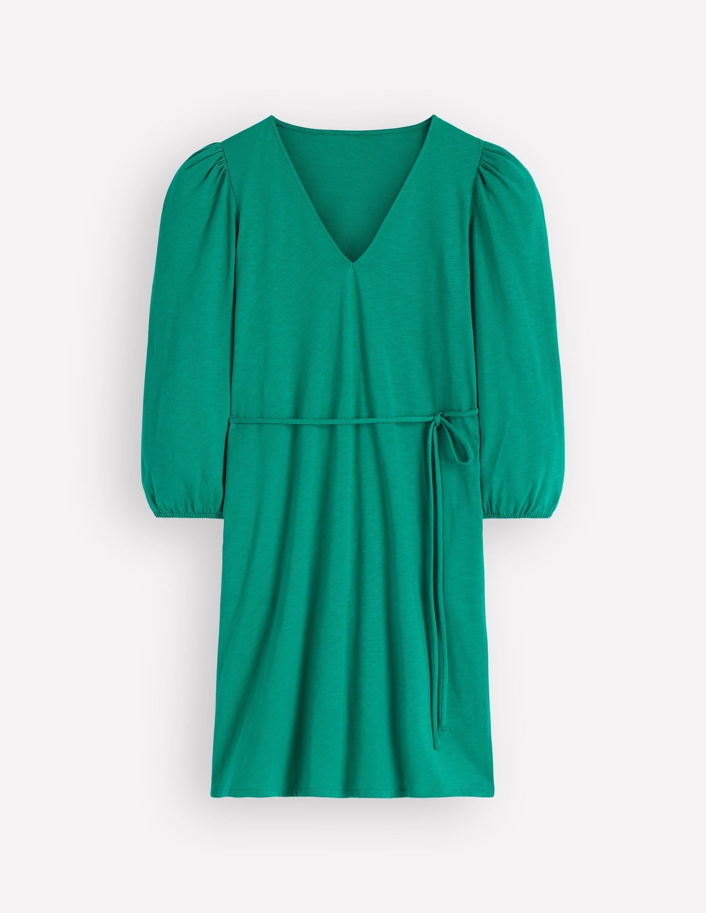 Cary V-Neck Short Dress-Deep Teal