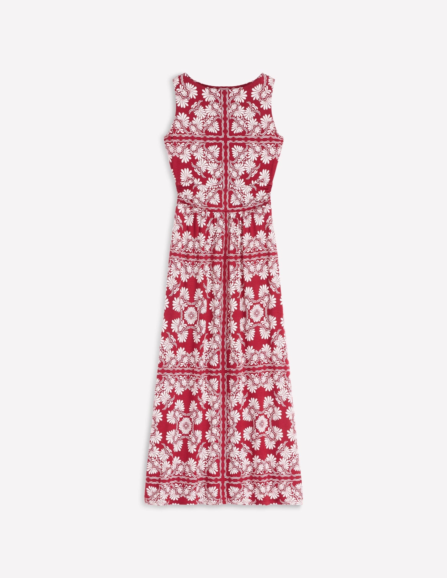 Antonia Jersey Maxi Dress-Rich Chestnut, Botanical Charm