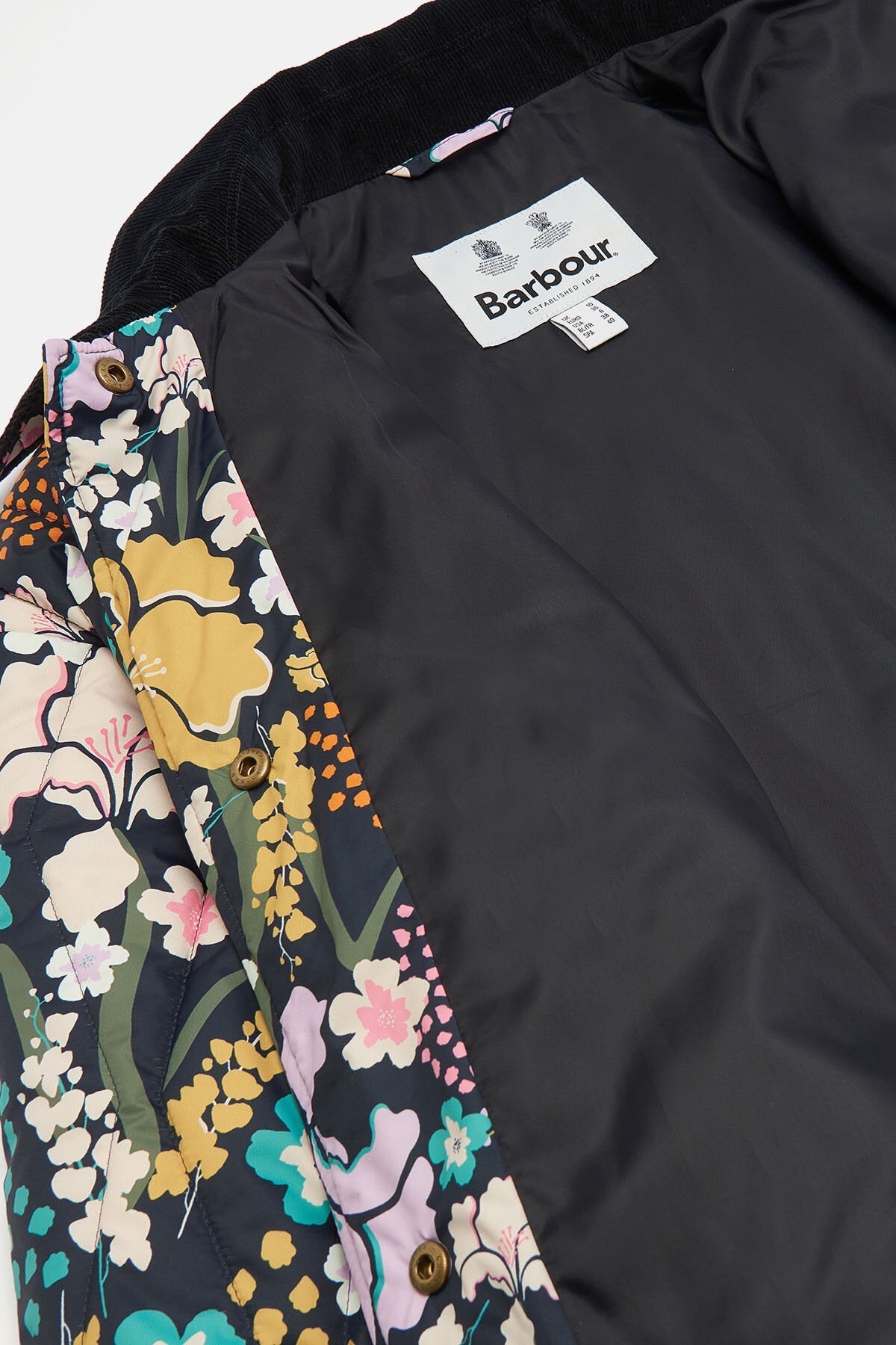 Printed delphinium quilt