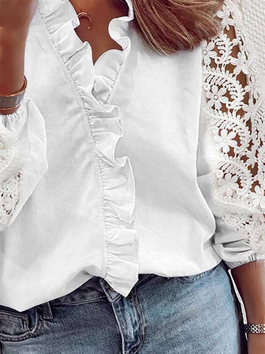 Stunncal Lace Long Sleeve Shirt