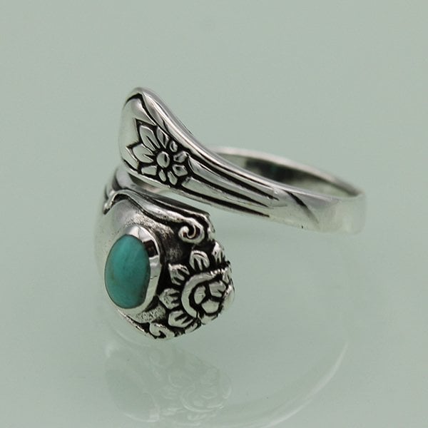 🎁Turquoise Spoon Silver Ring