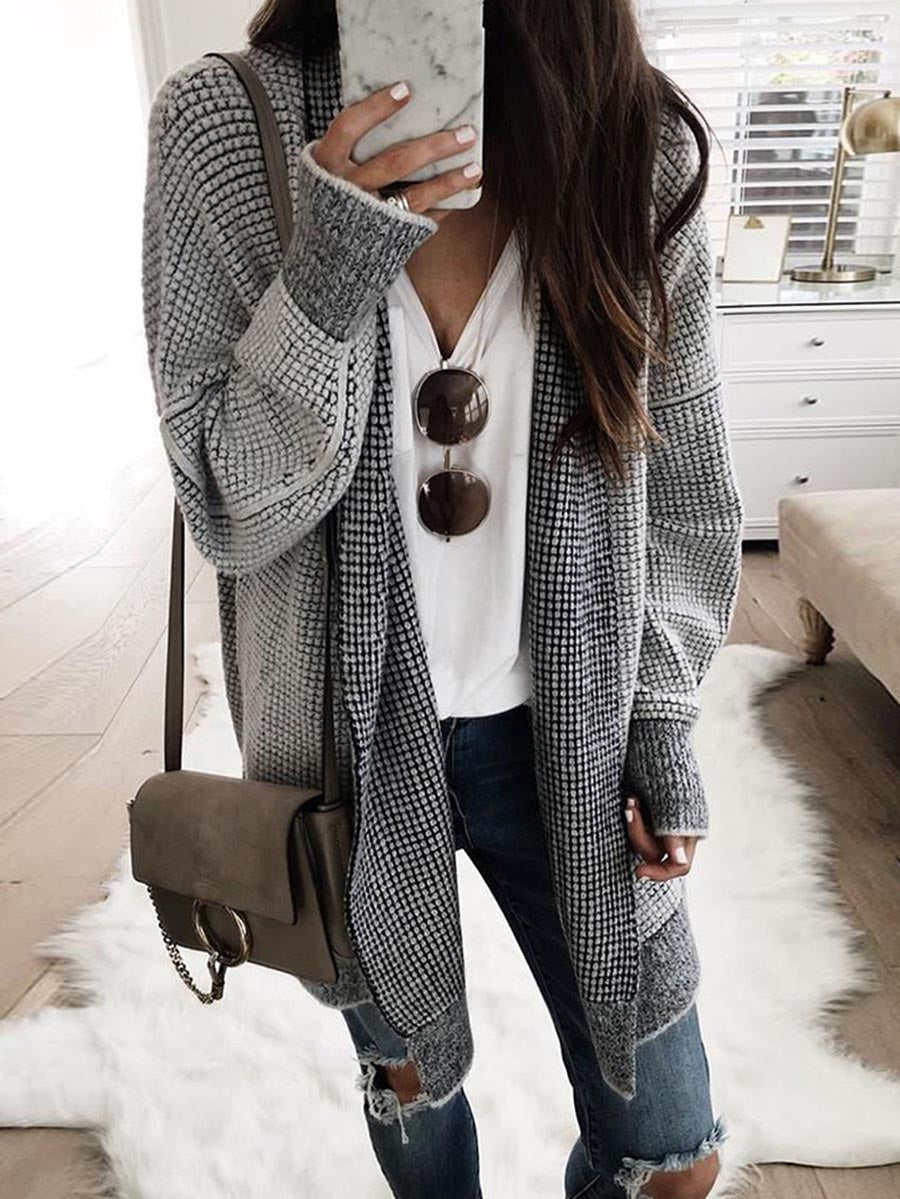 Stunncal Knitted Sweater Cardigan £¨3 colors£©