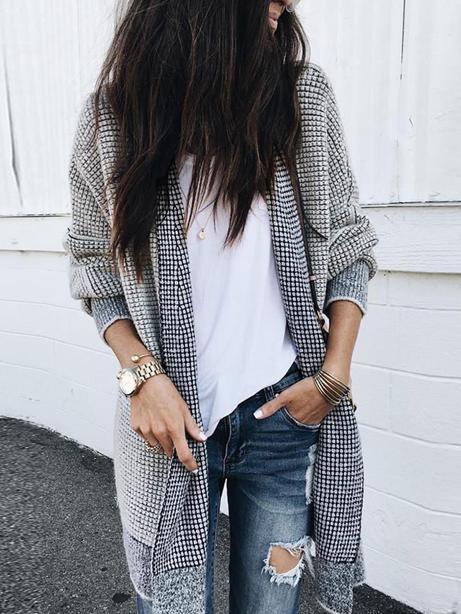 Stunncal Knitted Sweater Cardigan £¨3 colors£©