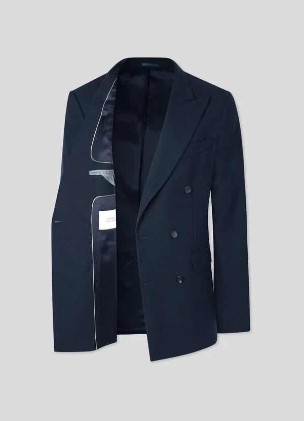 Wool Fresco Double Breasted Suit - Woven In England