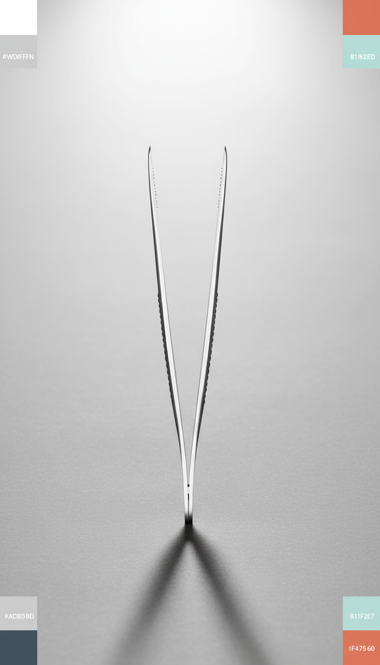 Stainless steel precision tongs with locking mechanism