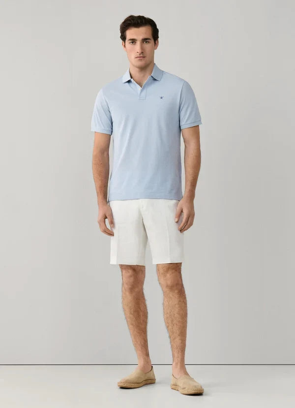 Classic Fit Short Sleeve Logo Pique Polo