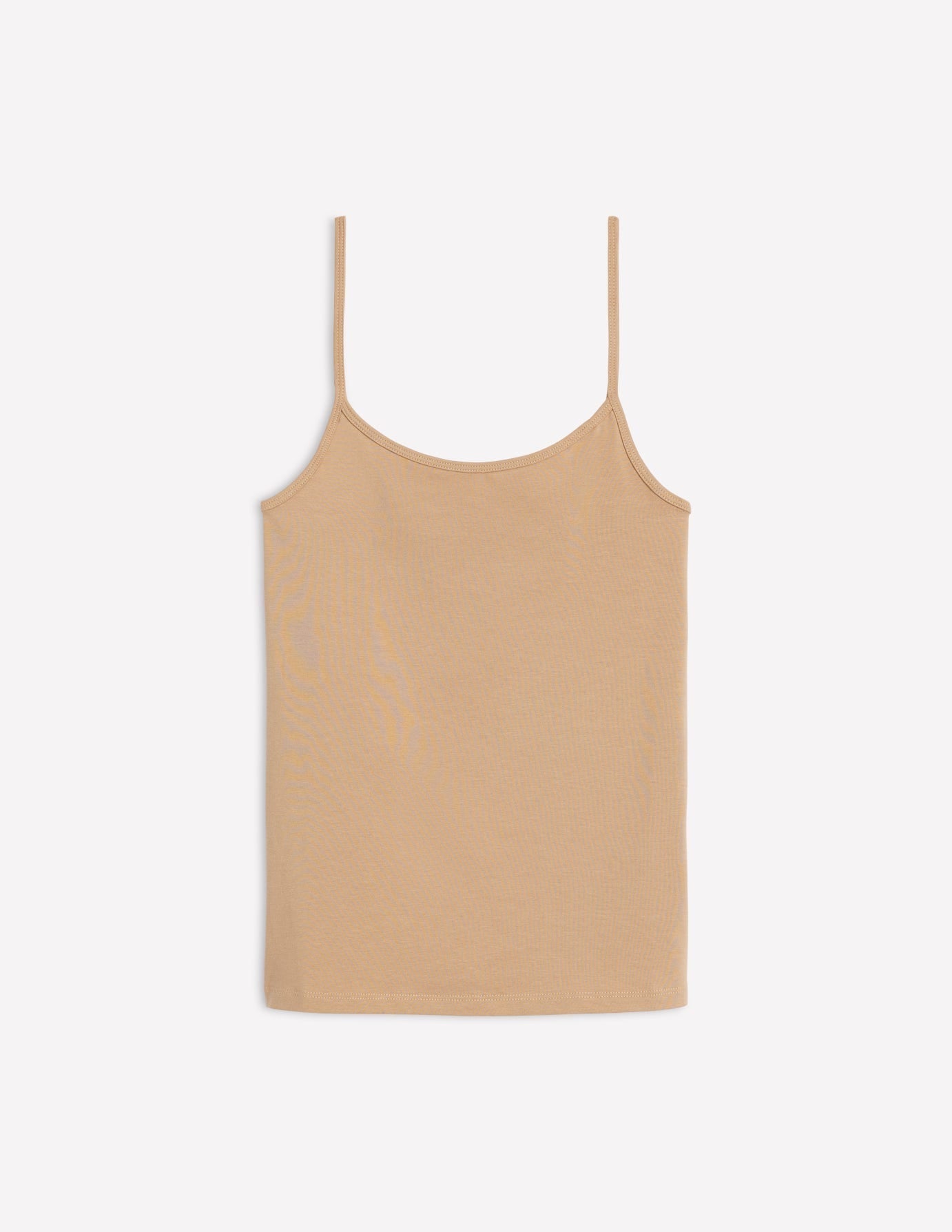 Plain Cami Top-Medium Beige