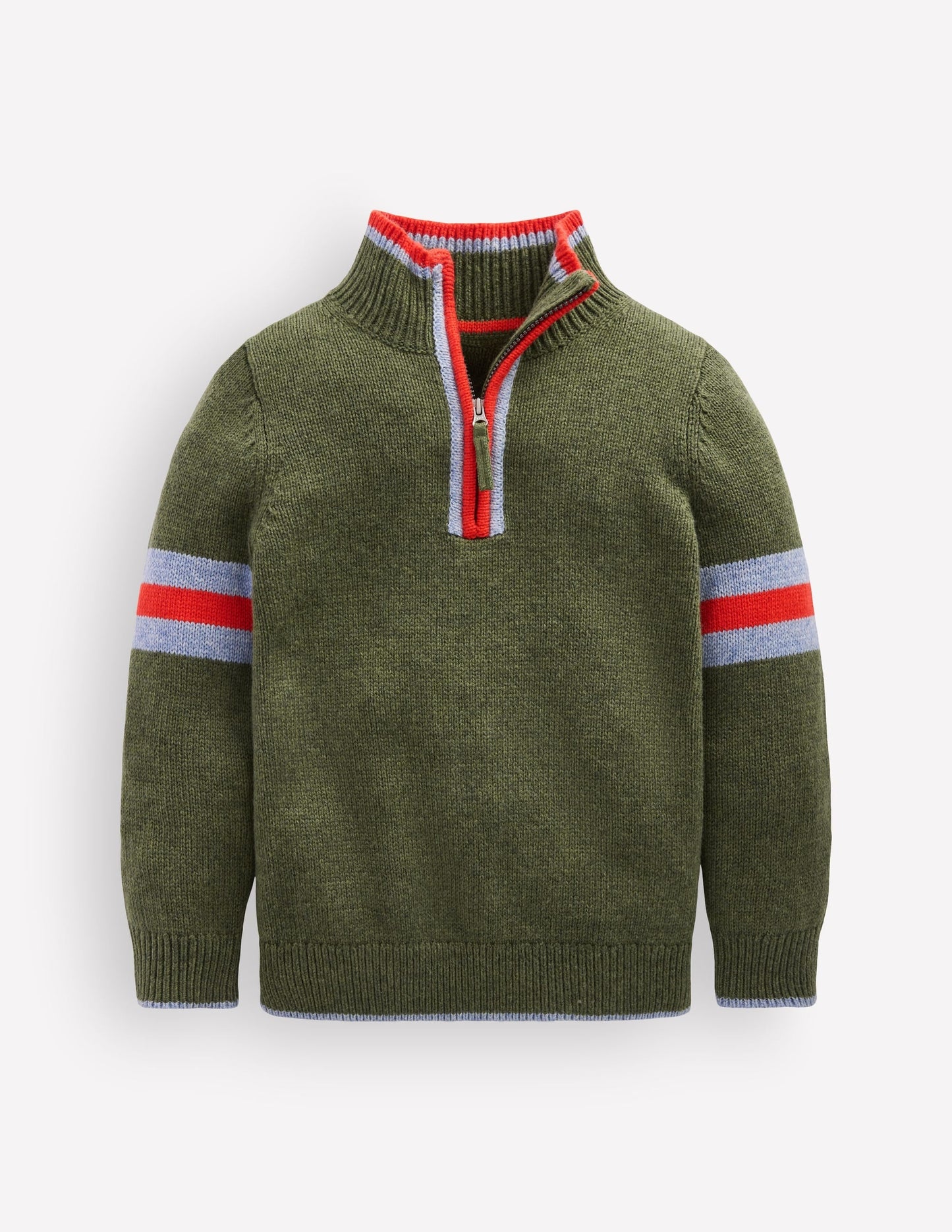 Heritage Half-Zip Jumper-Chive Marl
