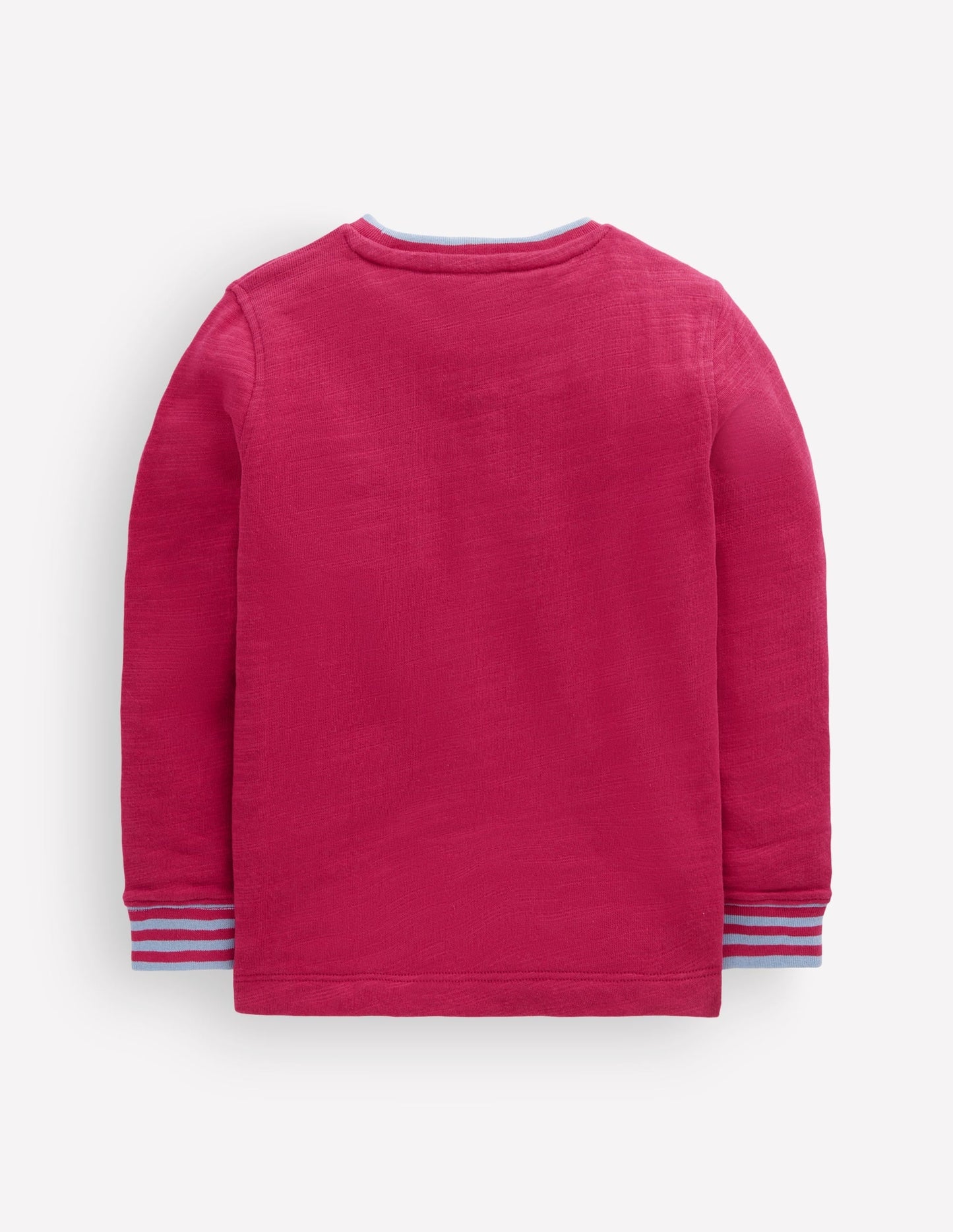 Cosy Mid-weight T-shirt-Sweet Cherry / French Blue