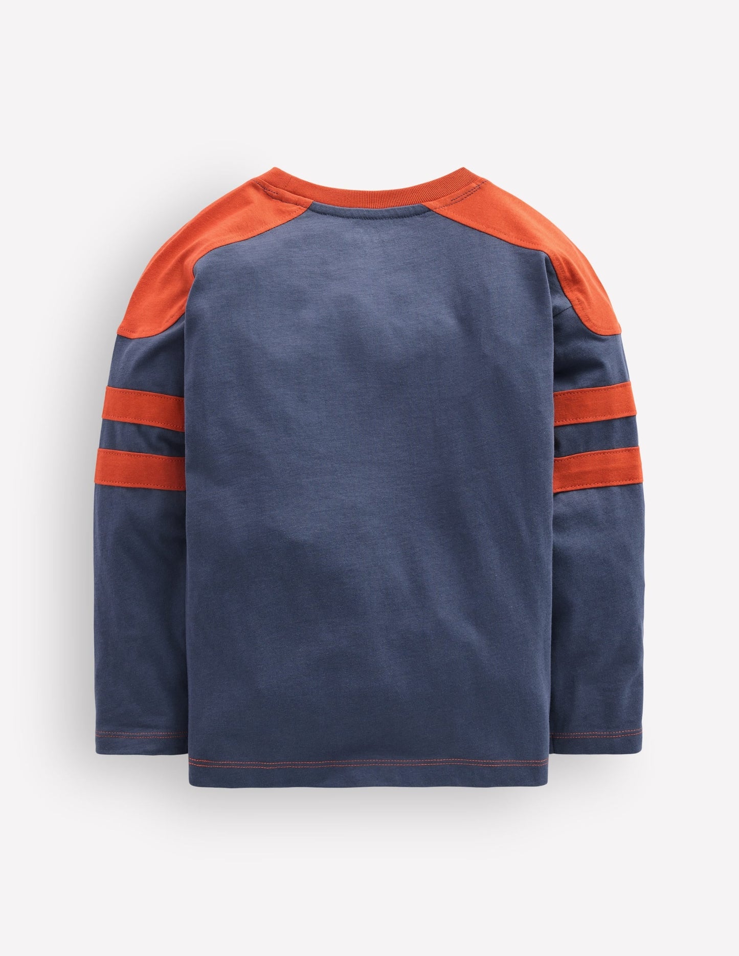 Colour Block T-shirt-Navy