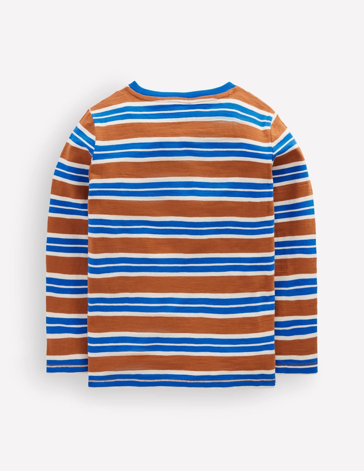 Everyday Long Sleeve T-Shirt-Brown / Gallery Blue
