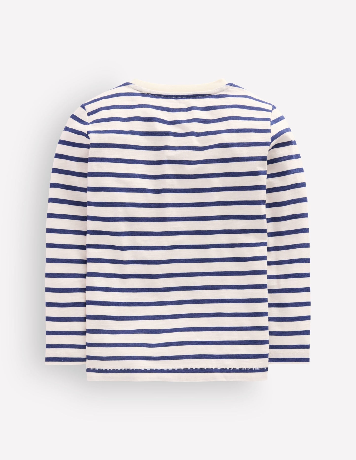 Everyday Long Sleeve T-Shirt-Soft Ivory/ College Navy