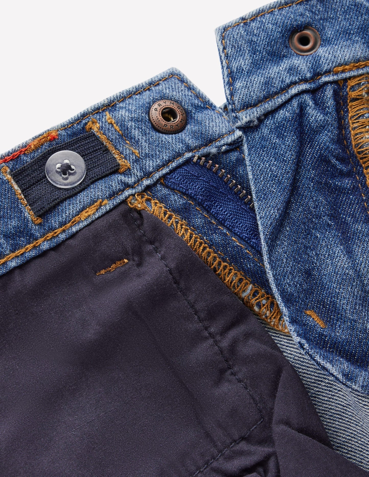 Easy Straight Jeans-Mid Wash