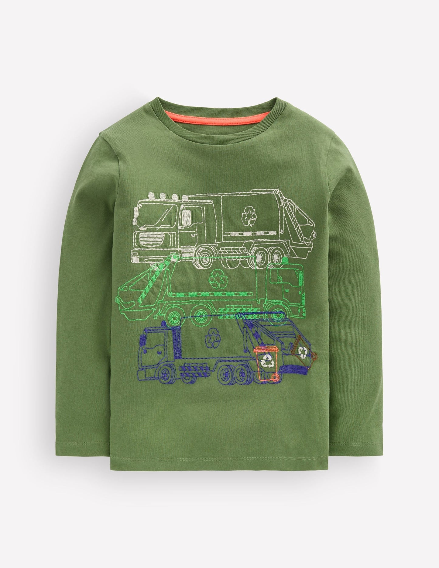 Stacking Superstitch T-shirt-DILL RECYCLE TRUCKS