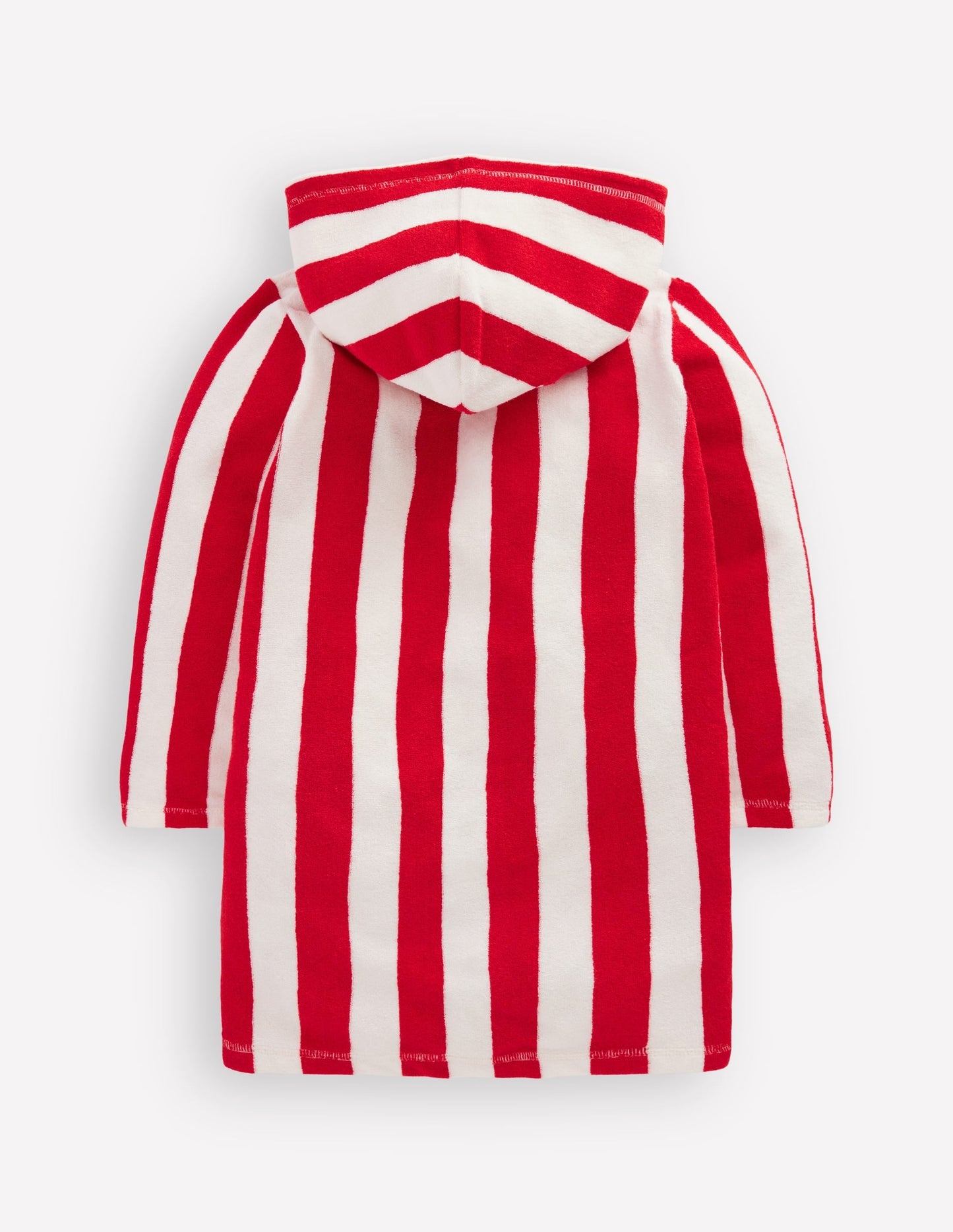 Towelling Zip-Up Throw-On-Red Stripe