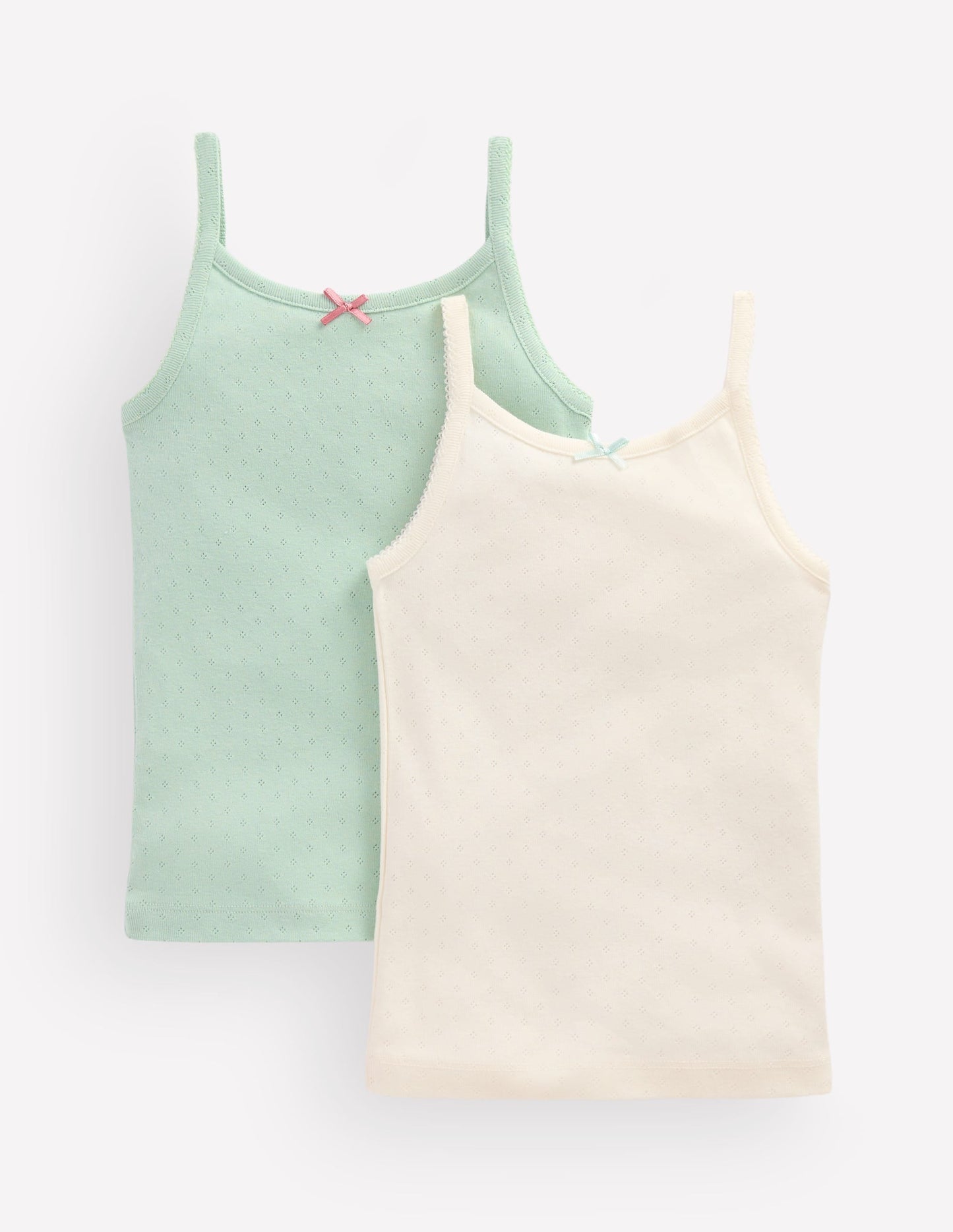 2-pack Pointelle Vests-Harbor Grey