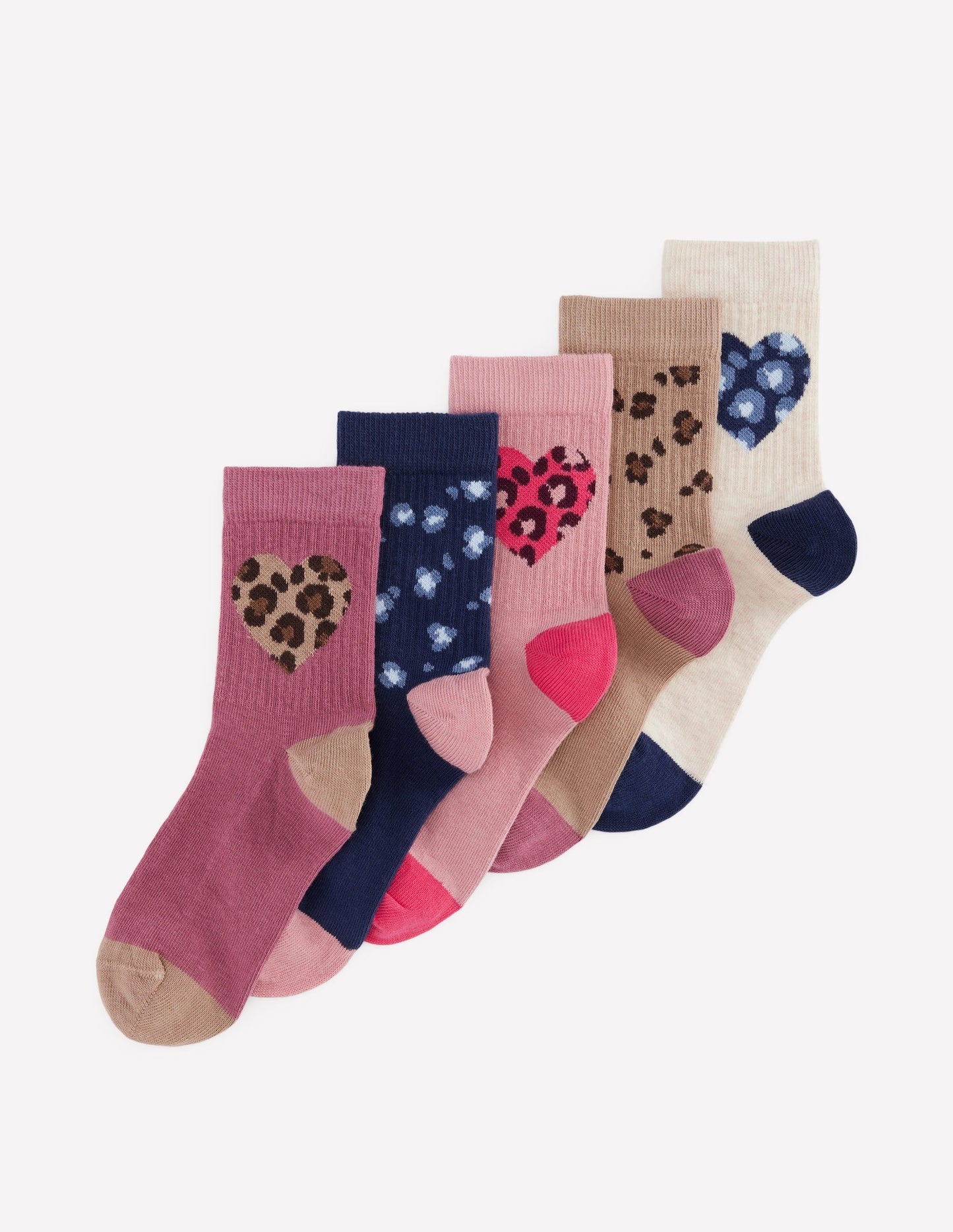 5-Pack Socks-Leopard