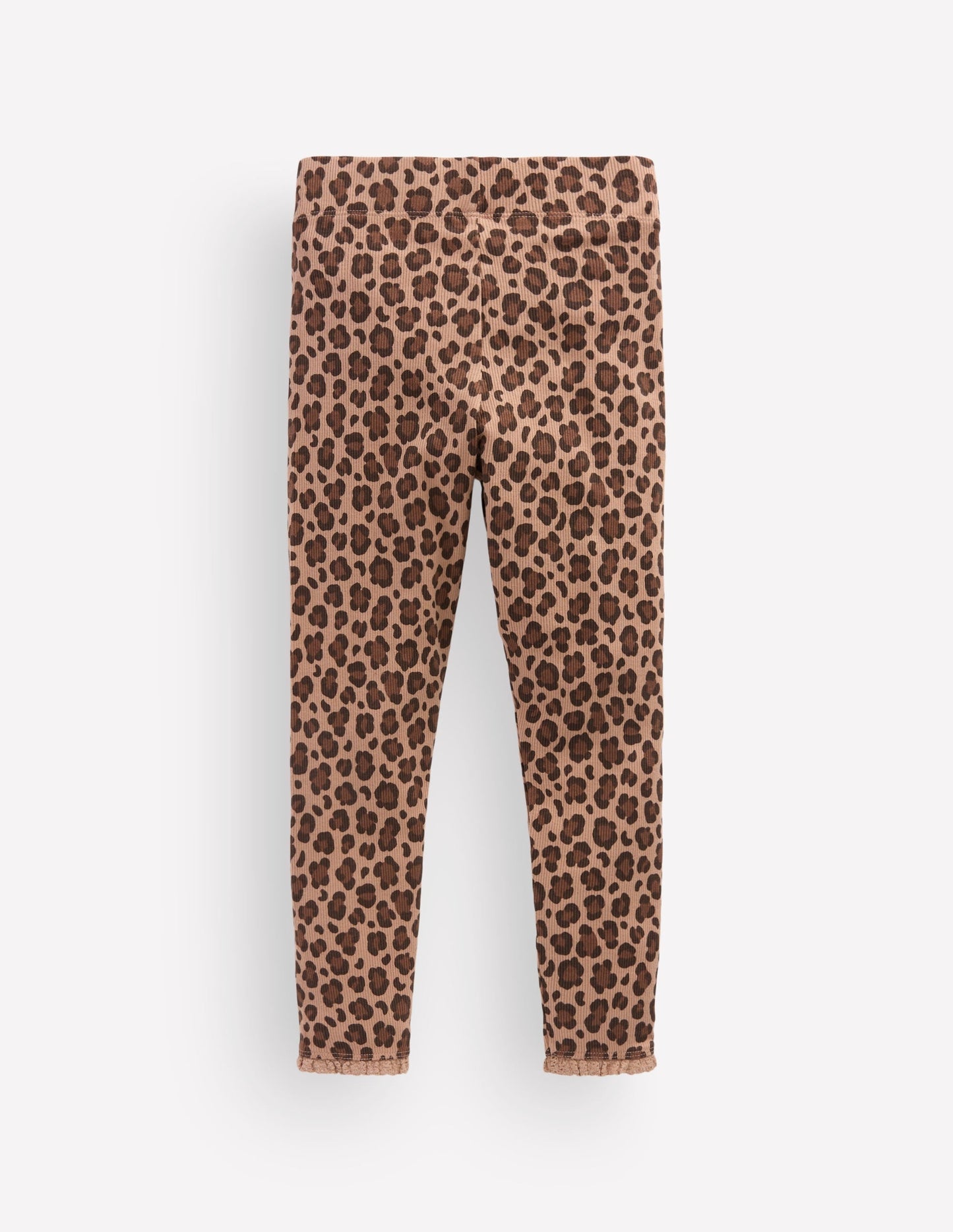 Ribbed Leggings-Brown Leopard
