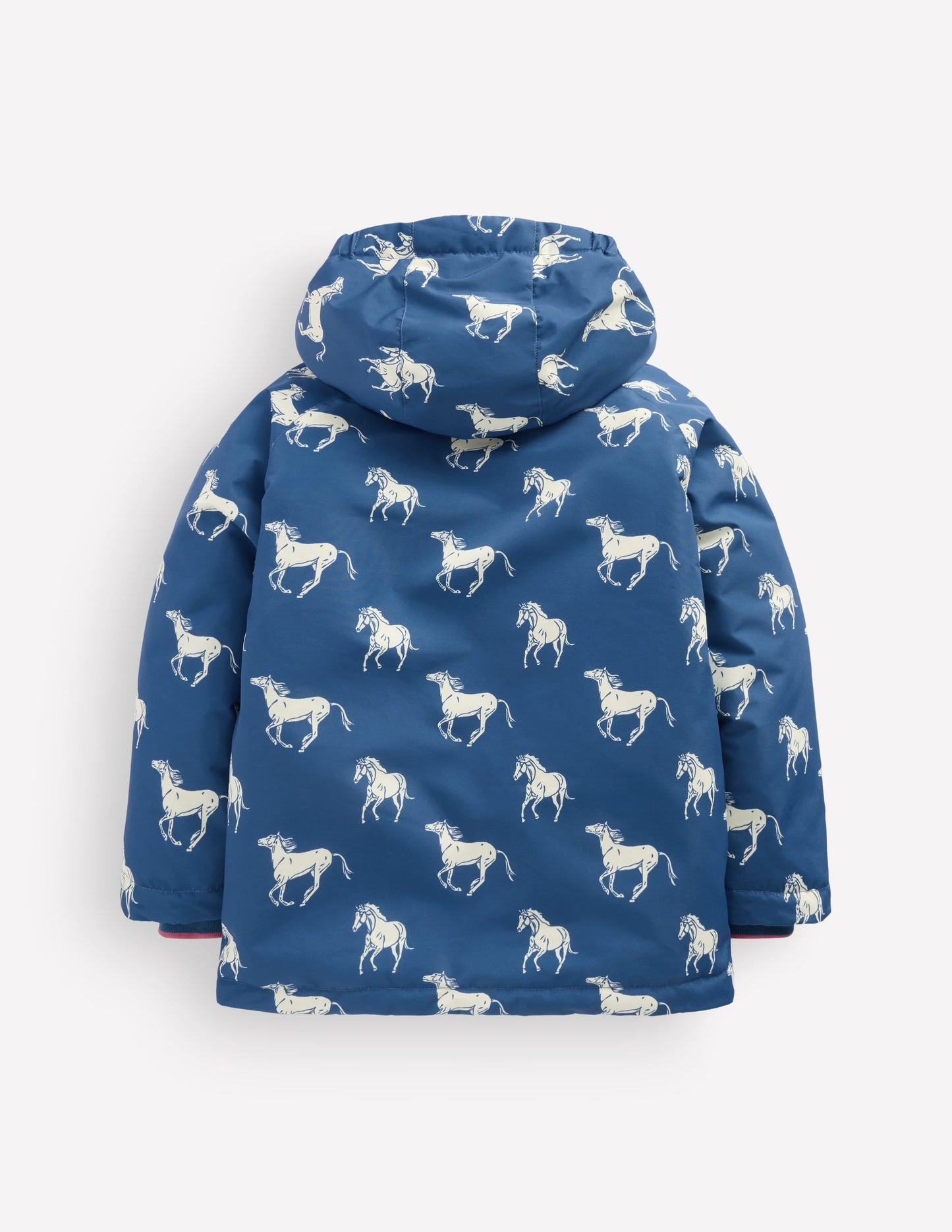 Sherpa Lined Anorak-Tourmaline Blue Small Horses