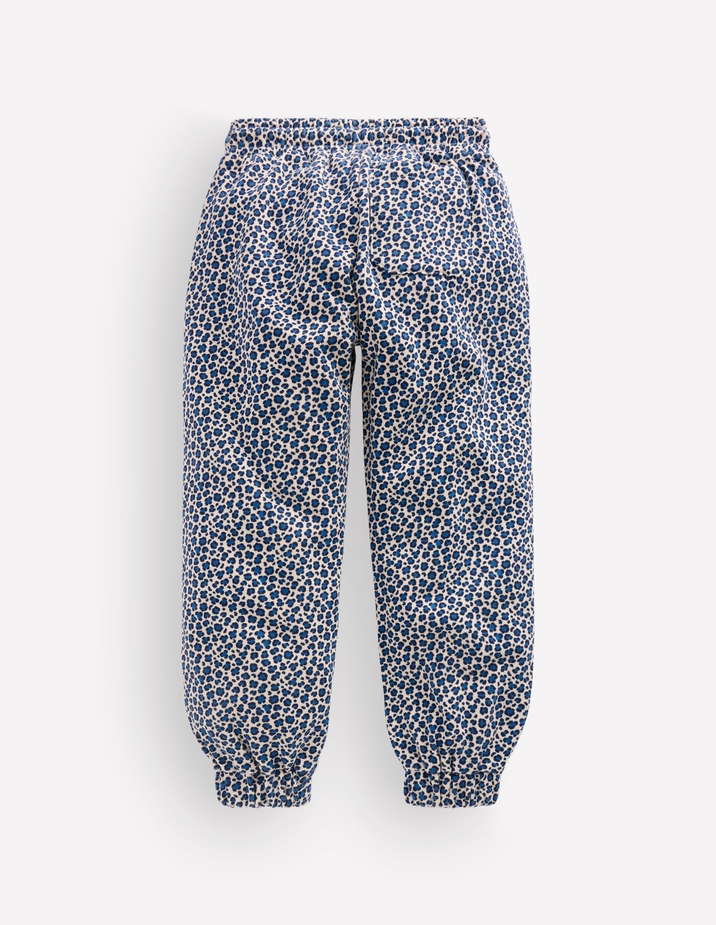 Fun Printed Joggers-Calico White/ Blue Leopard