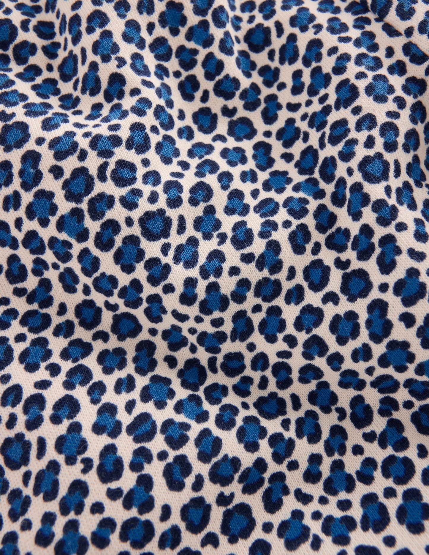 Fun Printed Joggers-Calico White/ Blue Leopard