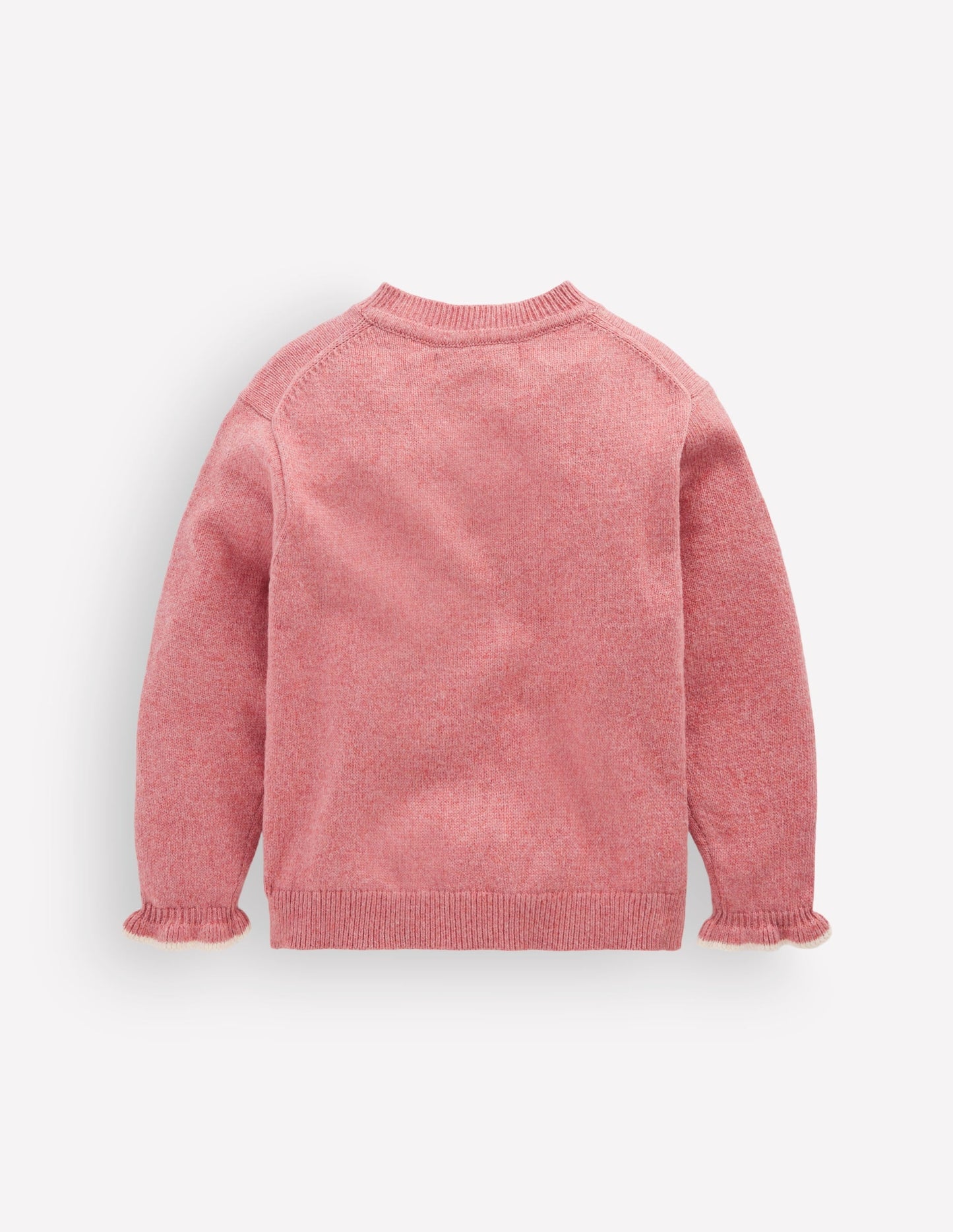Everyday Frilled Cardigan-Vintage Rose
