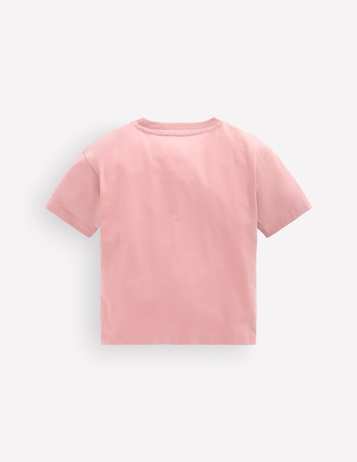 Short Sleeve Printed T-shirt-Pink Sausage Dog