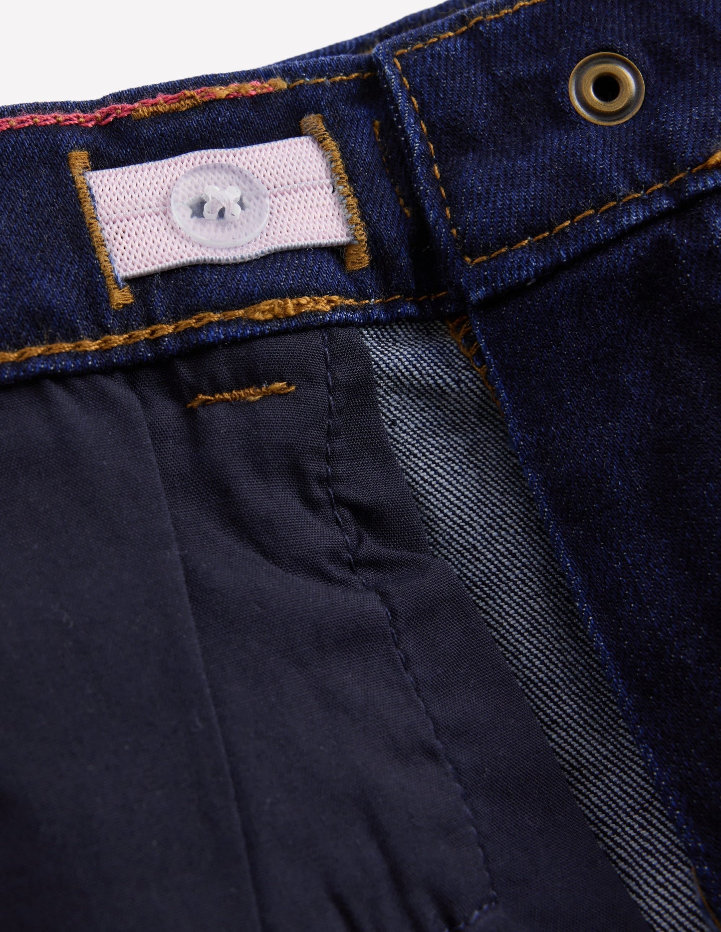 Wide Leg Frill Hem Jeans-Dark Wash