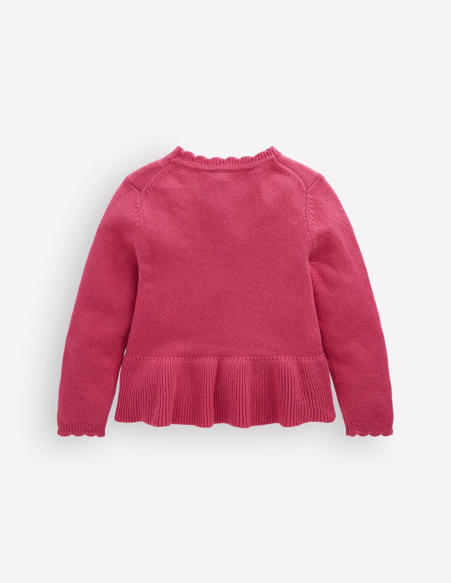 Pretty Peplum Cardigan-Winter Blush