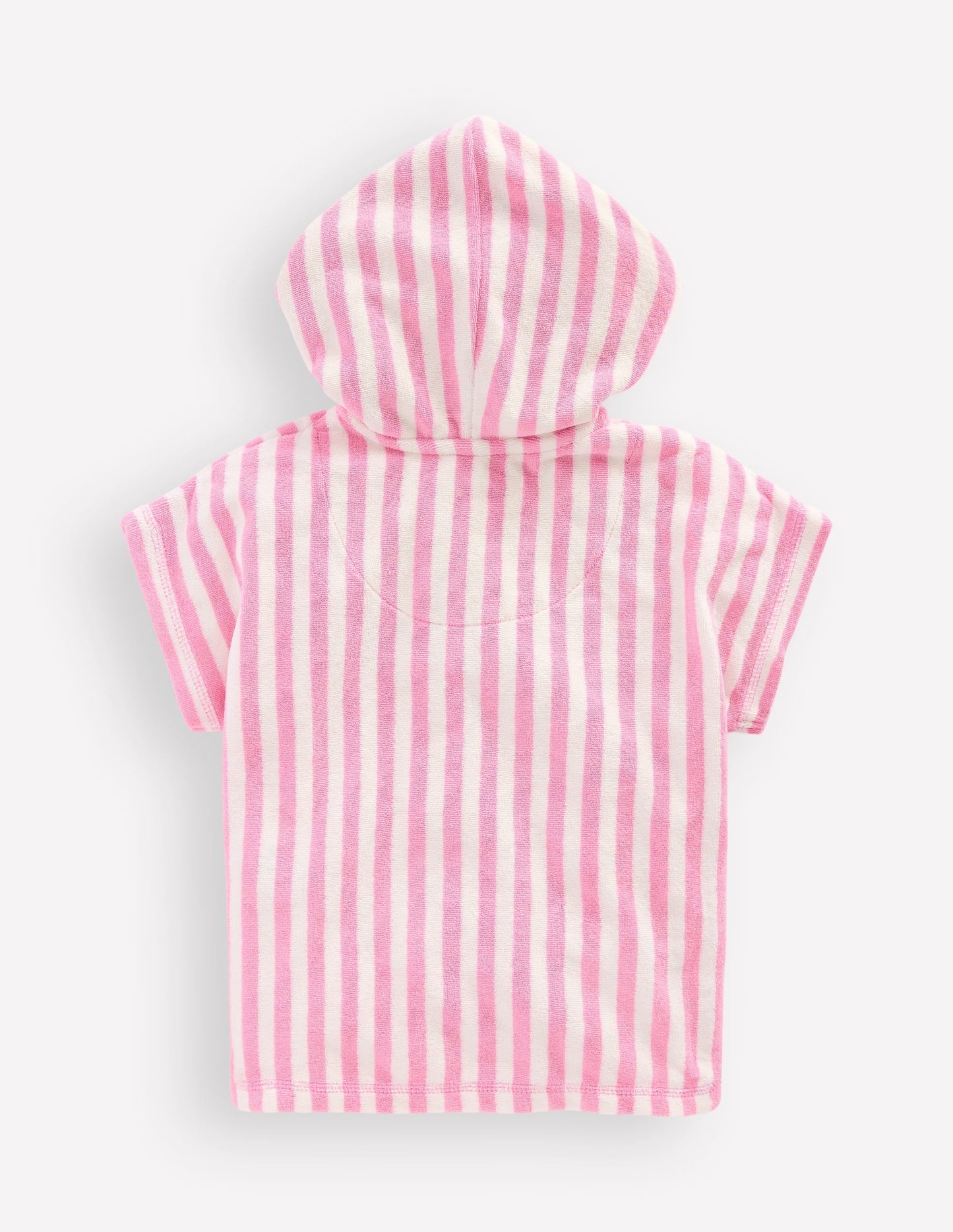 Novelty Towelling Throw-on-Pink Flower