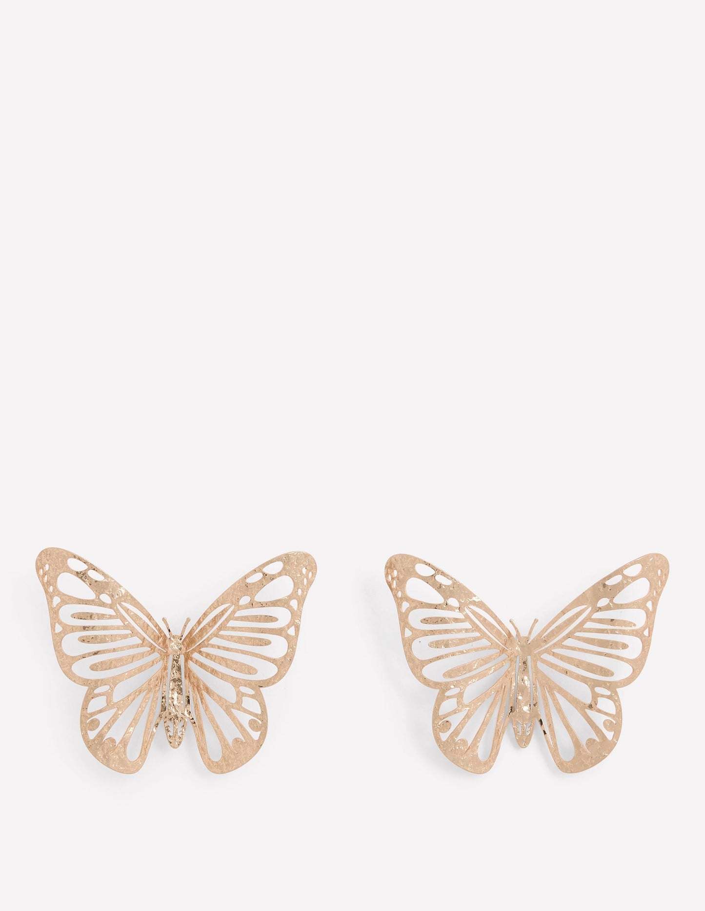 Statement Hammered Studs-Butterfly