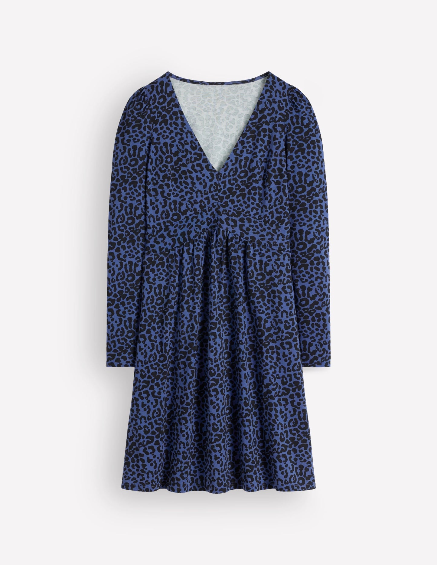 Briony Jersey Short Dress-Zodiac Purple, Leopard Fields