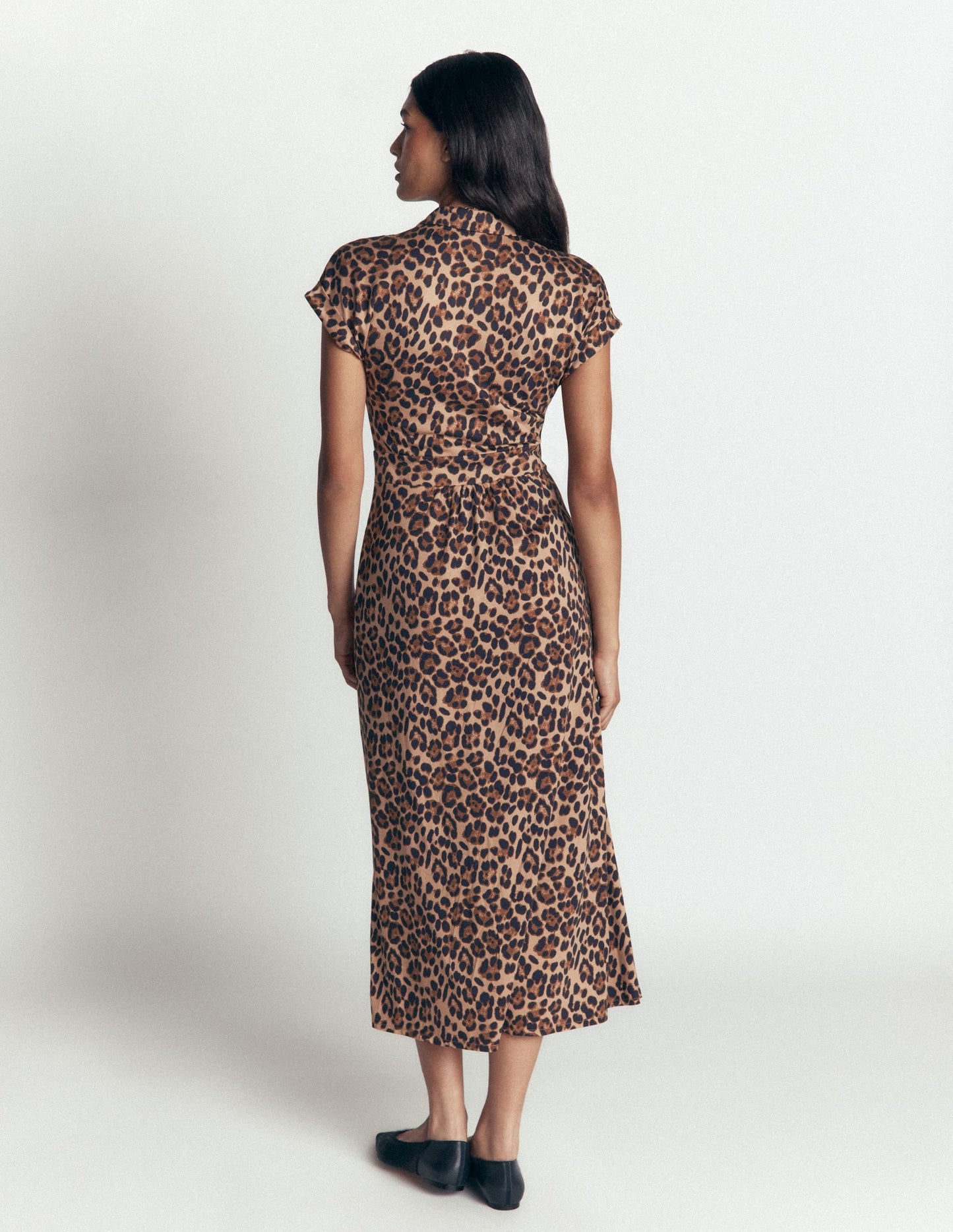Fae Jersey Shirt Dress-Multi, Brushed Animal