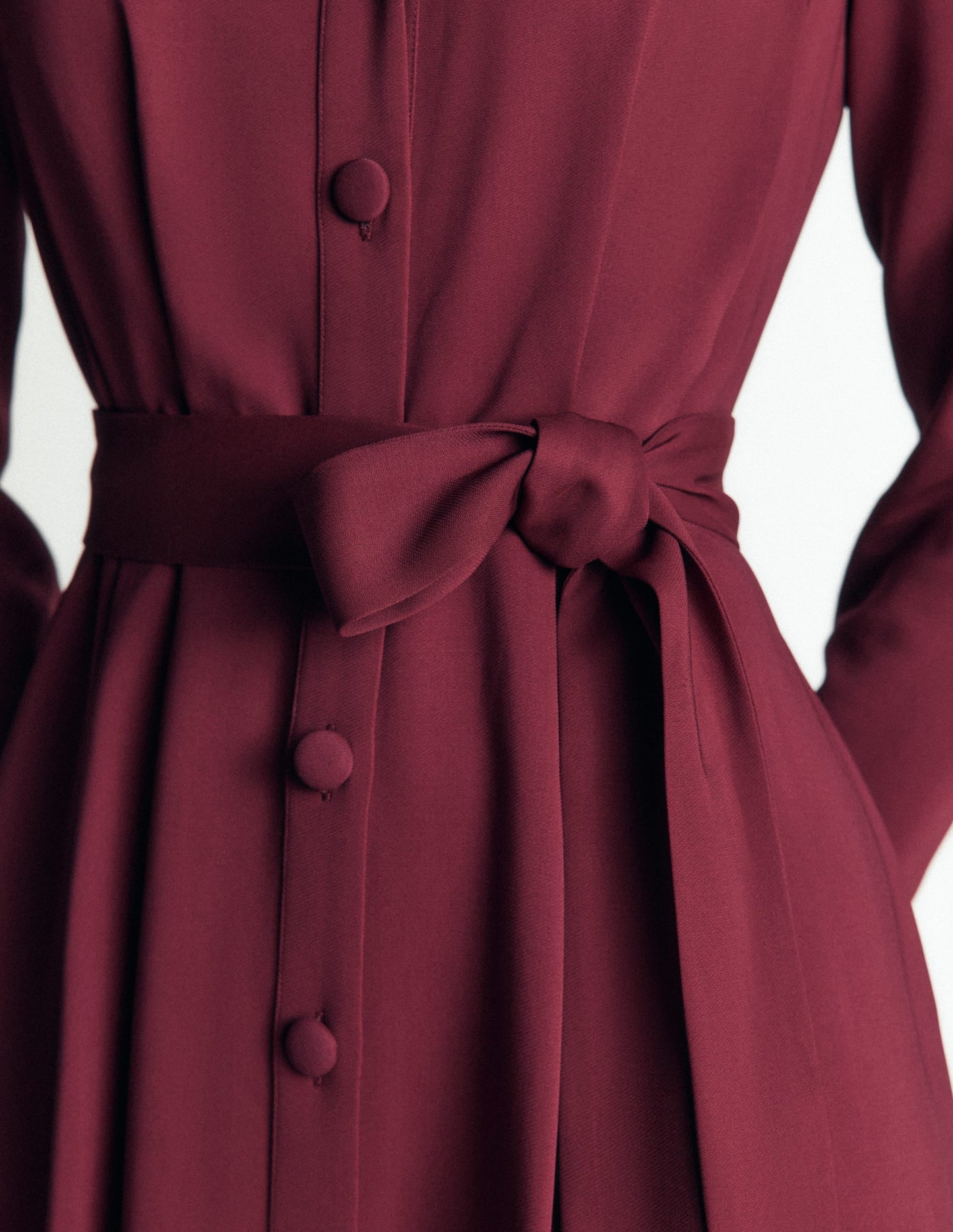 Kate Pleated Shirt Dress-Deep Wisteria