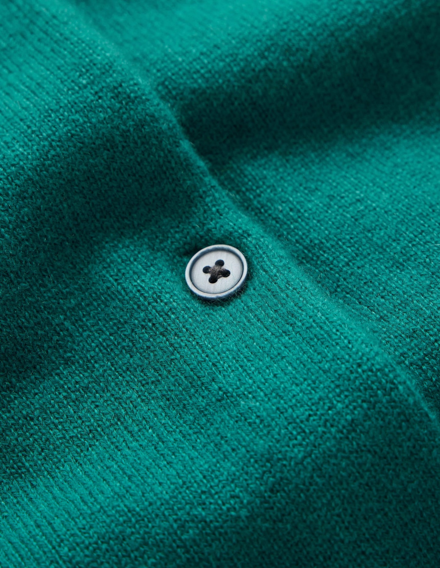 Elsie Cashmere Crew Cardigan-Deep Sea Depths