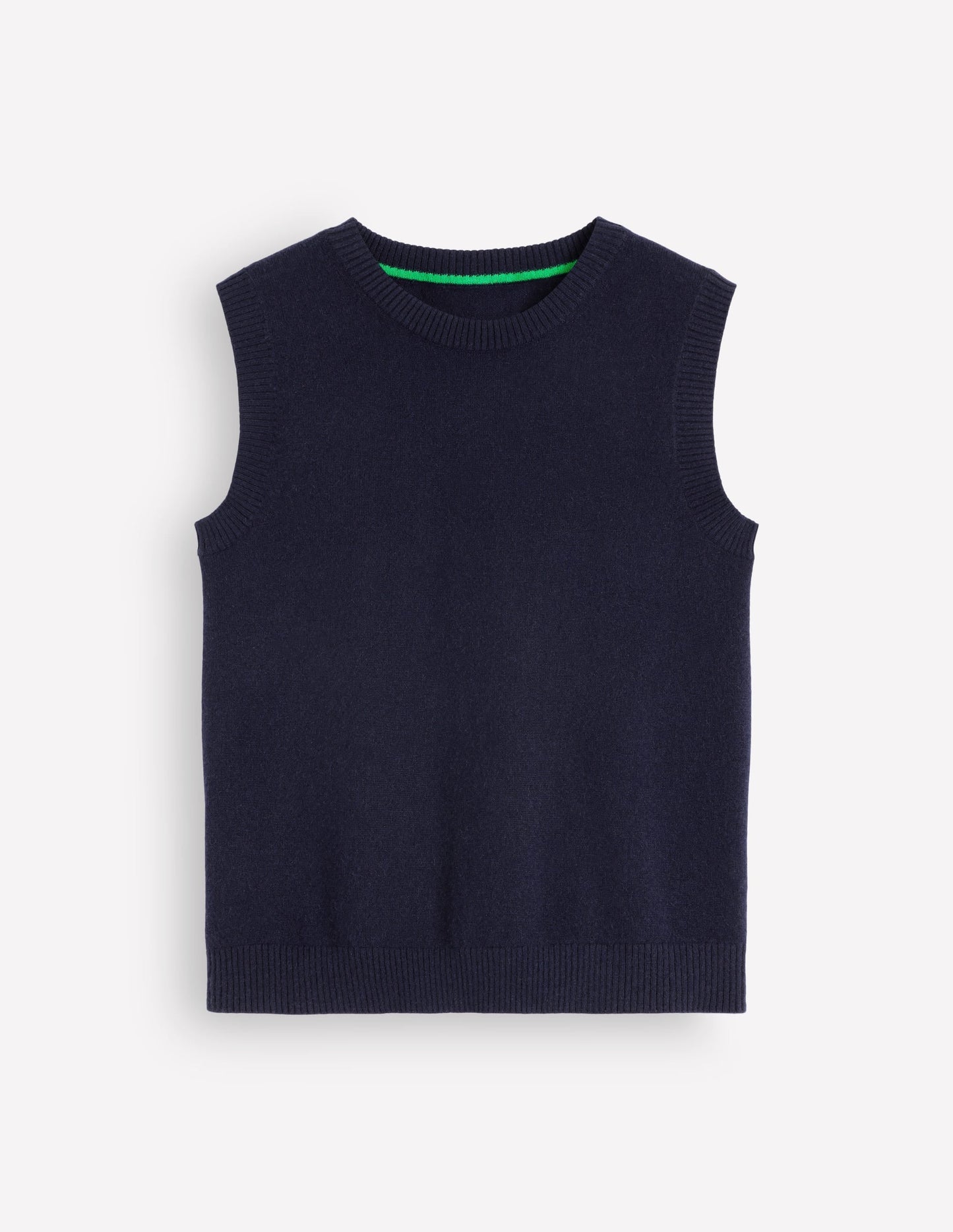 Elsie Cashmere Tank-Navy