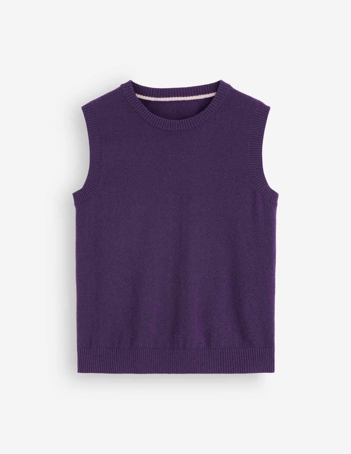 Elsie Cashmere Tank-Deep Grape