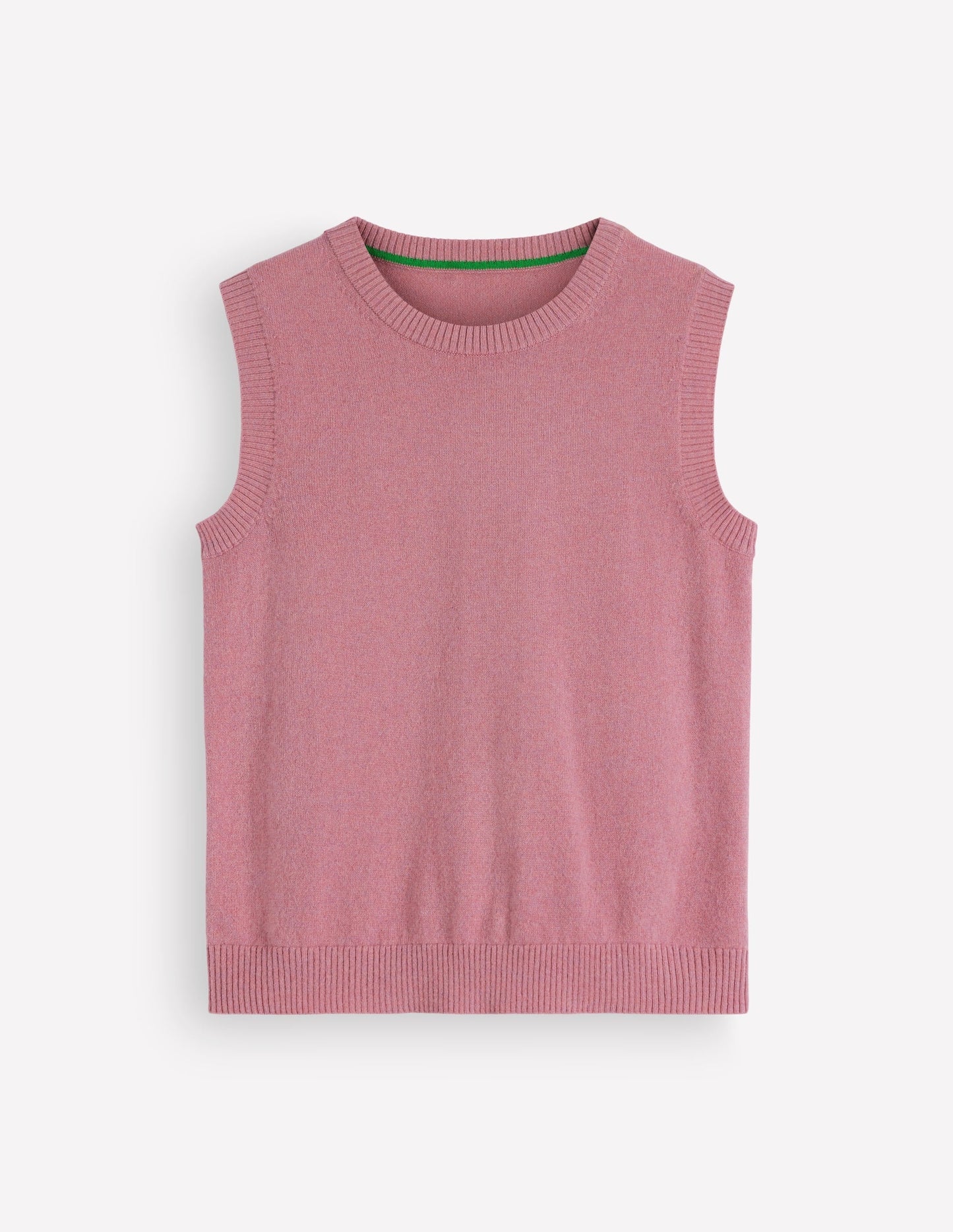 Elsie Cashmere Tank-Pink Heather