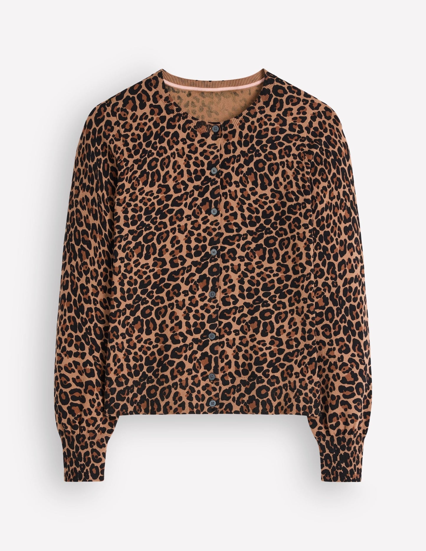 Camilla Cotton Crew Cardigan-Camel, Animal Fields