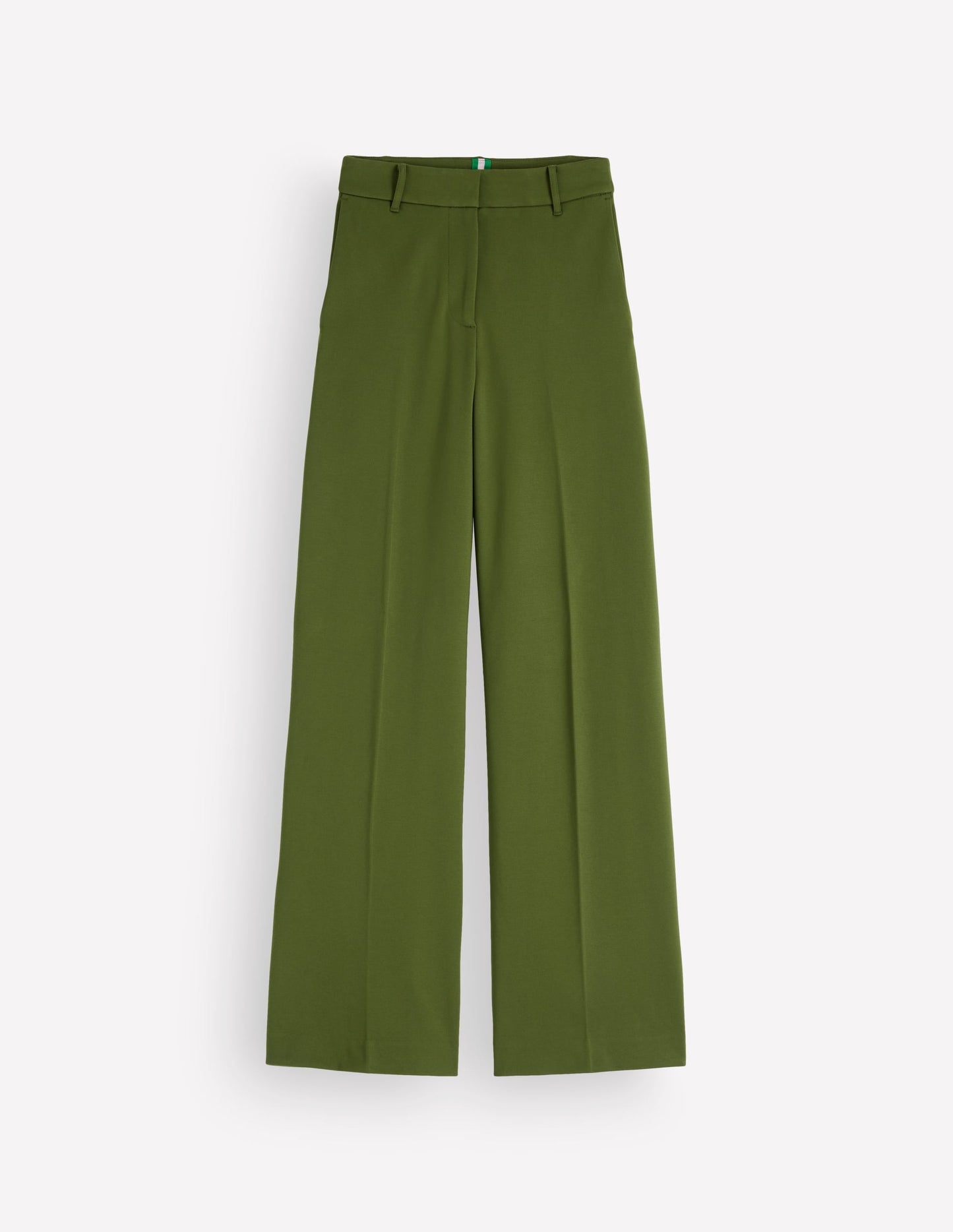 Belgravia Ponte Trousers-Forest Green
