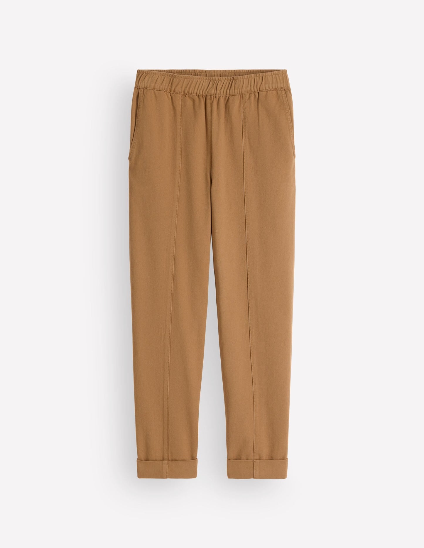Mid Rise Straight Leg Trousers-Neutral