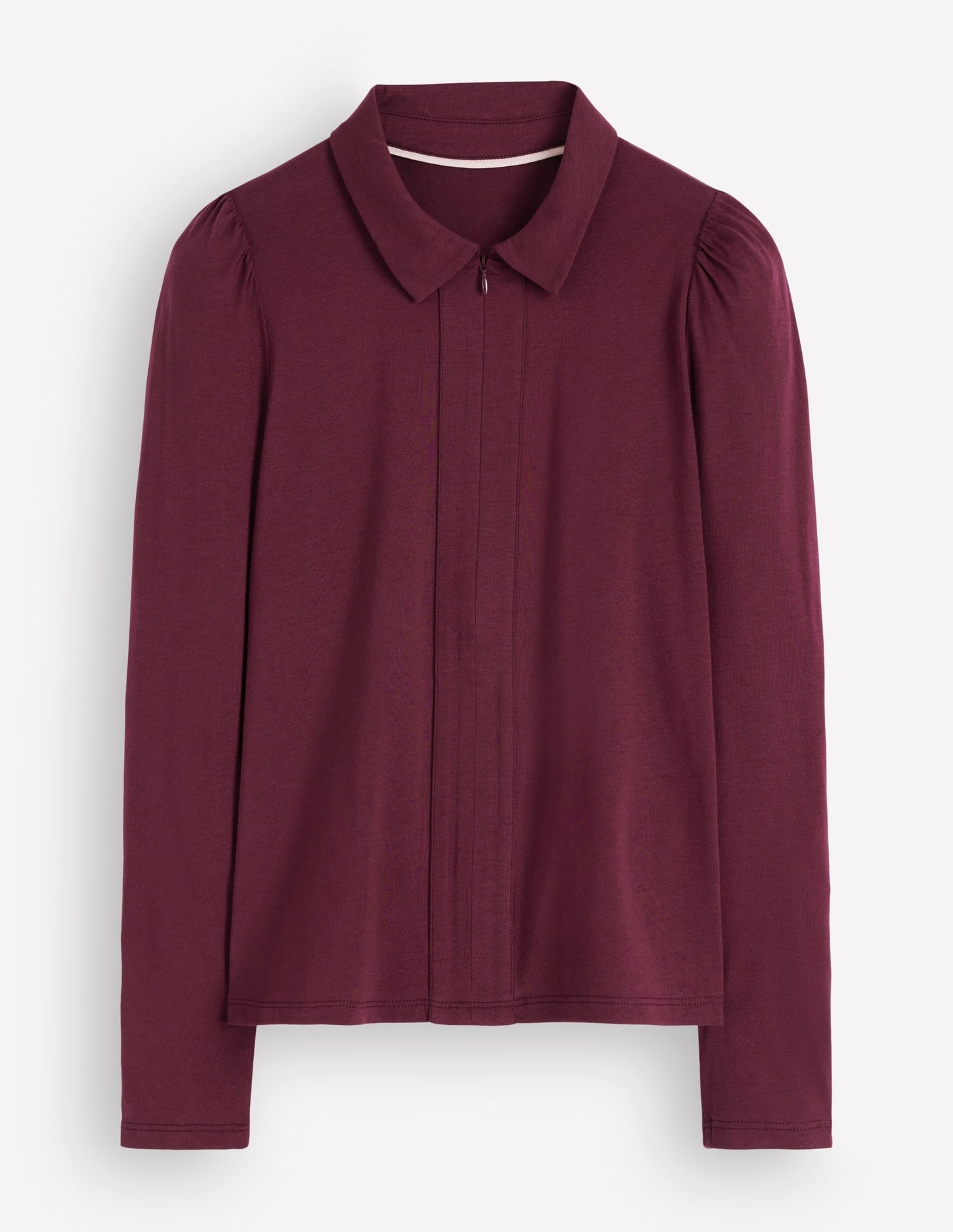 Zip Collar Supersoft Top-Deep Wisteria